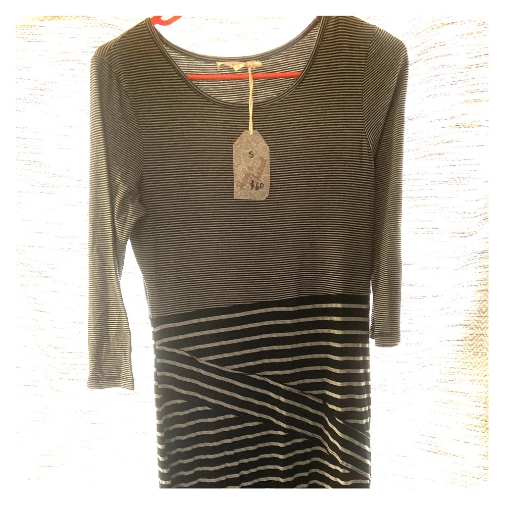 Hem & Thread midi long sleeve pencil dress